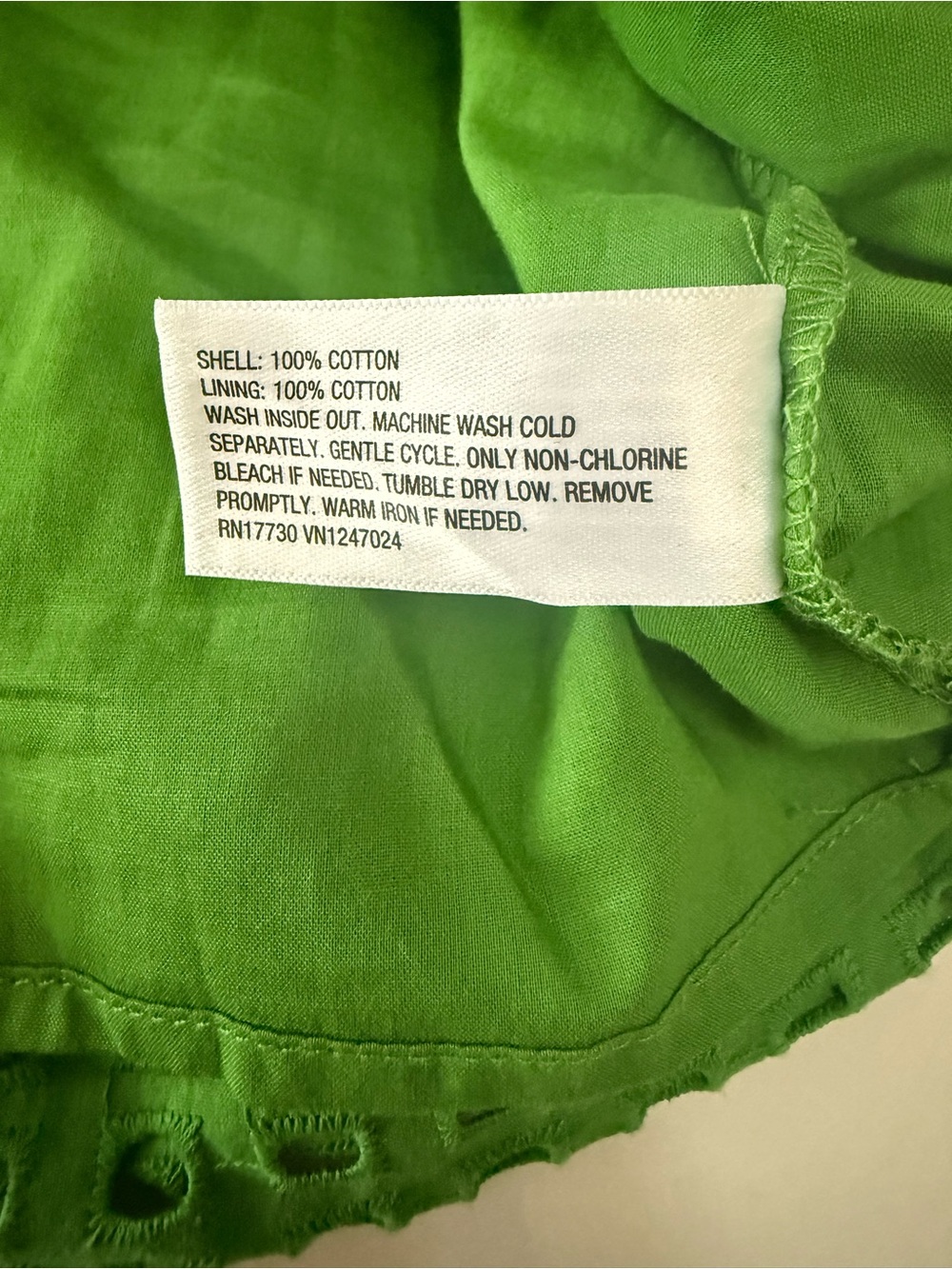 Kate Spade x Target Sleeveless Green Eyelet Crop Top Sz XL - Picture 12 of 13
